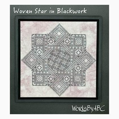 Woven Star in Blackwork