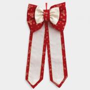 Decorazione per porta - Fiocco di Natale rosso