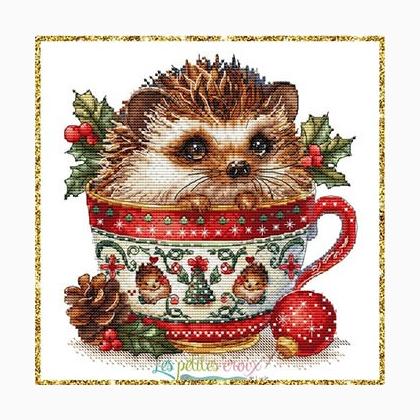 Christmas Animals Cup Hedgehog