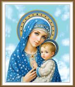 La Madonna in blu con il Bambino Gesù