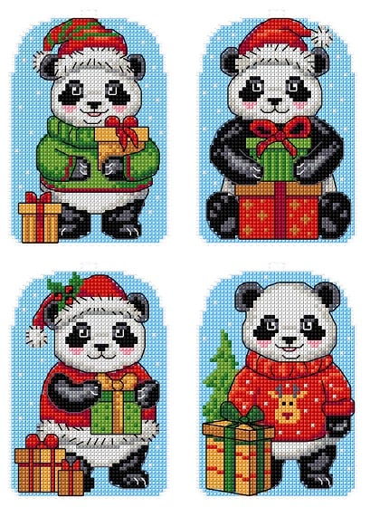Panda di Natale (4)