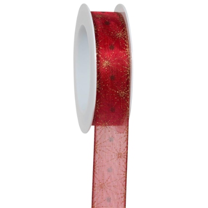 Nastro - Cristallo di ghiaccio - Rosso (6 mt)