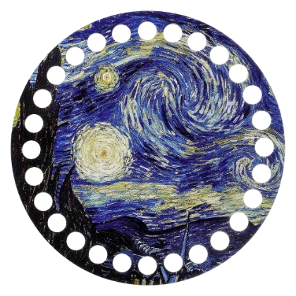 Porta filati - Notte stellata (rotonda)