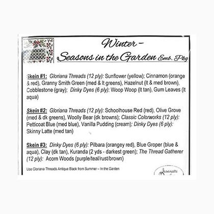 Winter - Seasons In The Garden Emb Pack