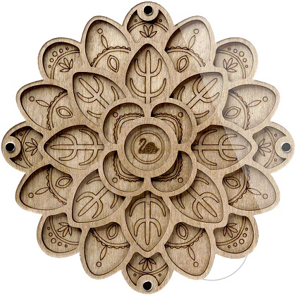 Scatola porta perline – Mandala floreale 2