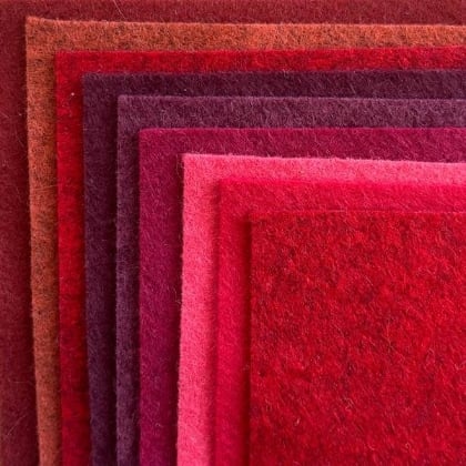Feltro pack Velours Rubis 15x15cm.