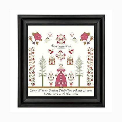True Lover\'s Knot - Betty Wrigley Sampler 1849