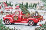 Red Christmas Truck