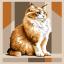 Main coon roux