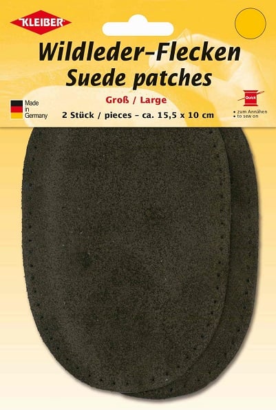 Toppe in Pelle Scamosciata, large - Marrone scuro