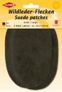 Toppe in Pelle Scamosciata, large - Marrone scuro