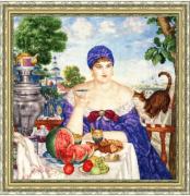 Merchant's Wife at Tea - 1918 (Boris Kustodiev)