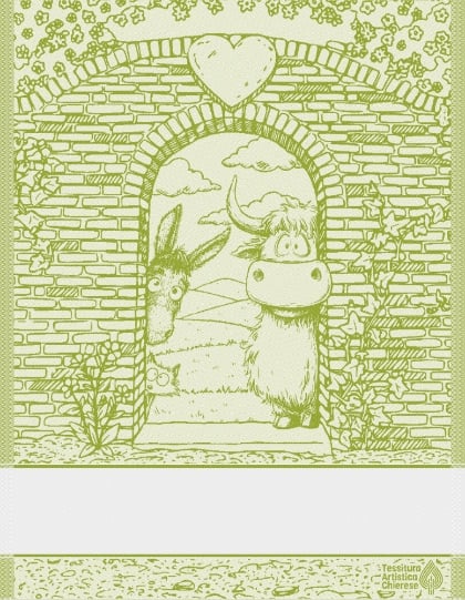 Asciugapiatti - Happy Farm - Verde