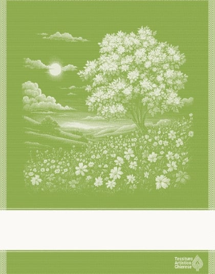 Asciugapiatti - Paesaggio 2 - Verde