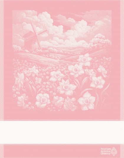 Asciugapiatti - Paesaggio 1 - Rosa