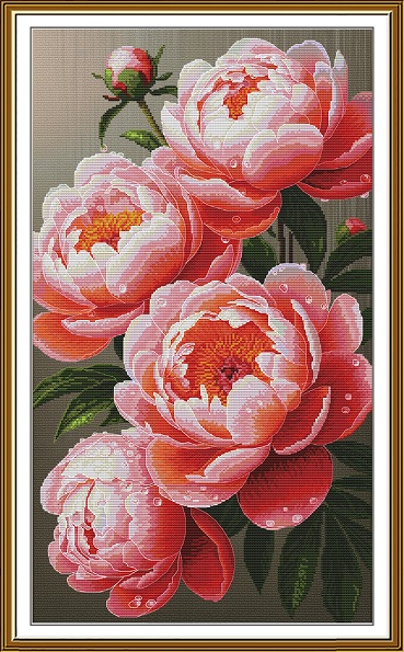 Peonie lussureggianti