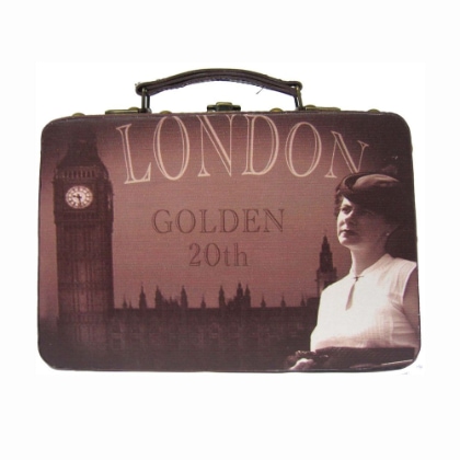 Valigetta Vintage \"London\" - Golden 20th - Small
