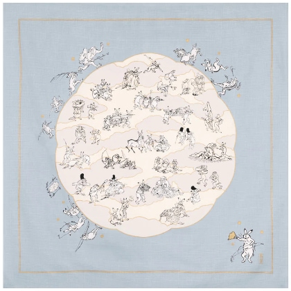 Choju-Jinbutsu-Giga Lotus Leaf - Gray