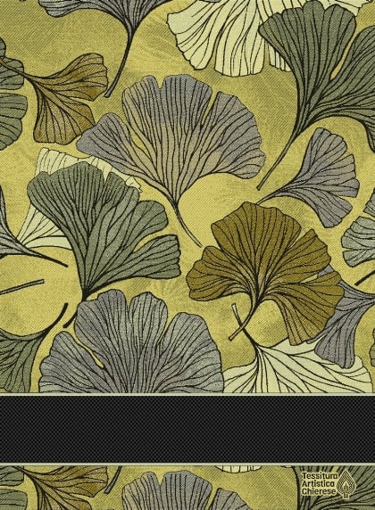 Asciugapiatti - Biloba - Arcobaleno Giallo-Verde