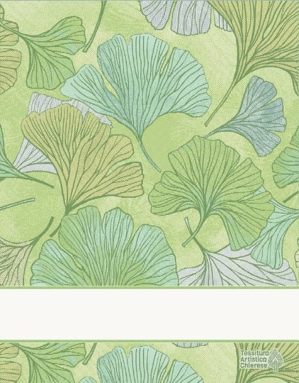 Asciugapiatti - Biloba - Verde-Giallo