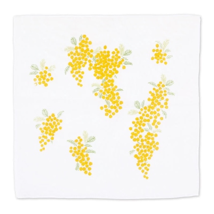 Fazzoletto di mussola di cotone - Mimosa Yellow