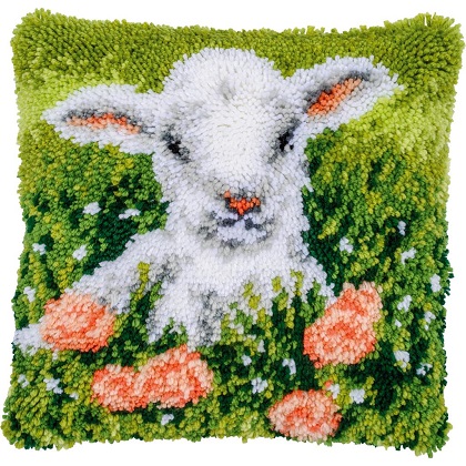 Cuscino - Agnello fra i fiori