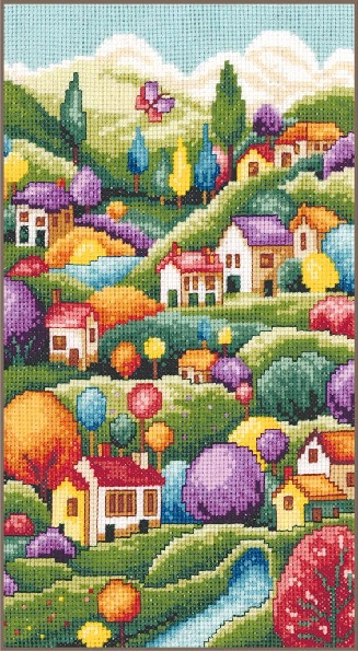 Paesaggio con case