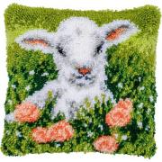 Cuscino - Agnello fra i fiori