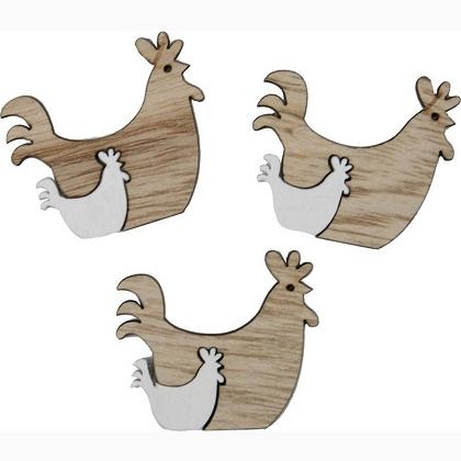 Gallina in legno