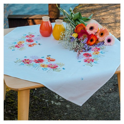 Tovaglia - Papaveri e fiori selvatici