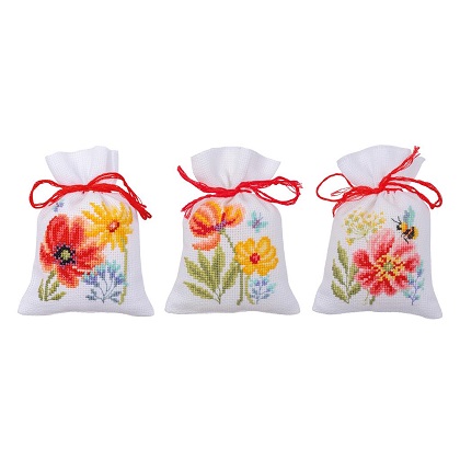 Sacchettini Potpourri: Papaveri e fiori selvatici