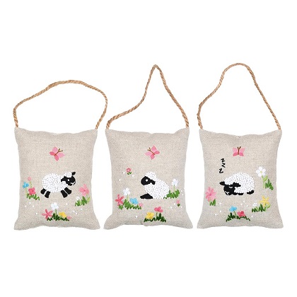 Decorazione cuscino - Pecore nel prato