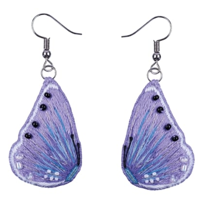 Orecchini - Purple Butterflies