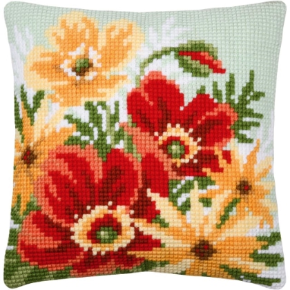 Cuscino - Bouquet di papaveri