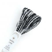 Filato Lamé per Sashiko - Multicolore Bianco Nero