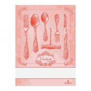 Asciugapiatti: Posate Vintage - Rosa