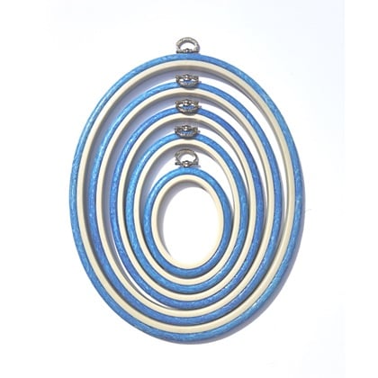 Cornice Ovale 22 cm x 27 cm - Blu