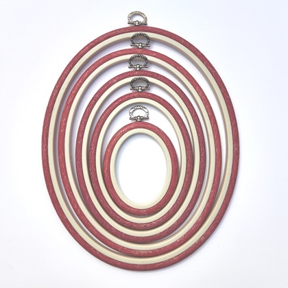 Cornice Ovale 14.5 cm x 19 cm - Rosso