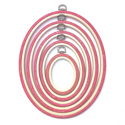 Cornice Ovale 18 cm x 23 cm - Rosa