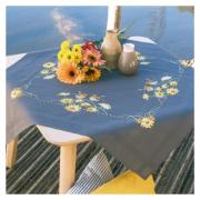 Tovaglia - Pettirossi e fiori gialli