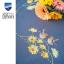 Tovaglia - Pettirossi e fiori gialli