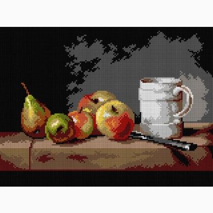 Natura morta con tazza, mele e pere (Jean Chardin)