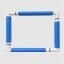 Telaio Quadrato a Clip 29x29 - Blu