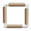 Telaio Quadrato a Clip 21x21 - Beige