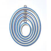 Cornice Ovale 11.5 cm x 15 cm - Blu