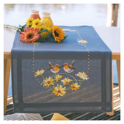 Runner - Pettirossi e fiori gialli