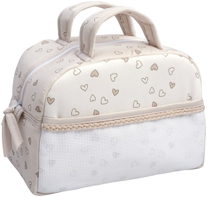 Beauty case - Cuoricini - Tortora