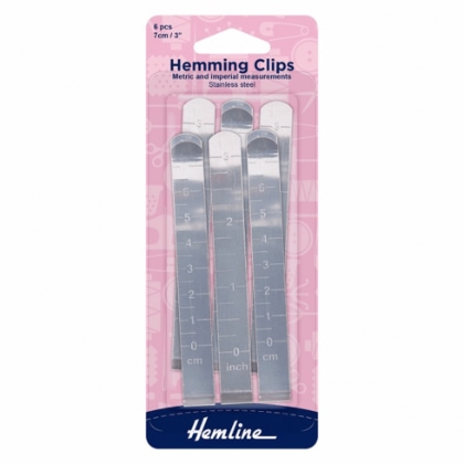 Clips in metallo per orli (6 pz)