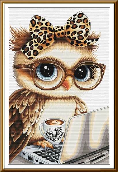 Signora in stampa leopardata