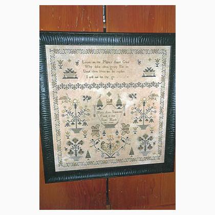 Mary Ann Simmons 1848 Sampler